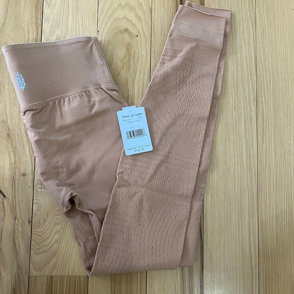 Free People Movement Self-Hem Ecology Leggings L - Picture 5 of 6